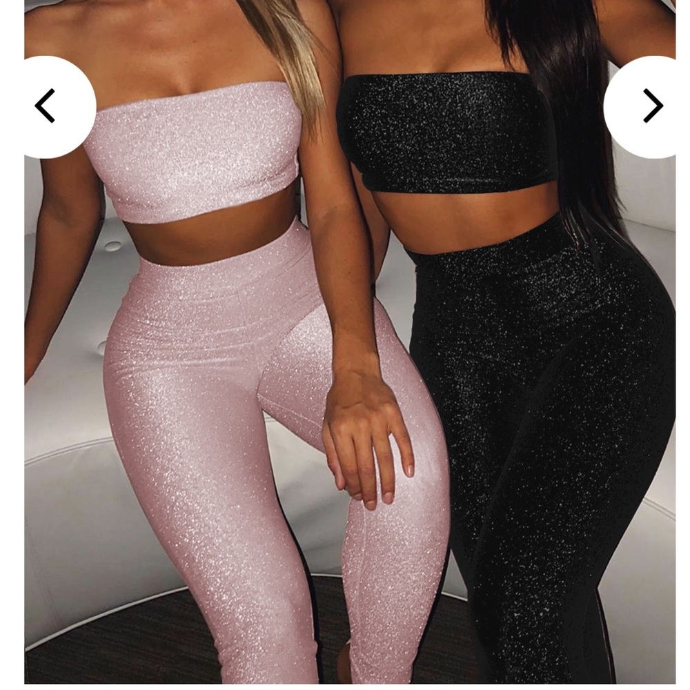 BabyBoo sparkly pink two piece set